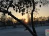 Foto: Heike Benkmann<br>Winterimpression - Sonnenuntergang am Beckersbergsee