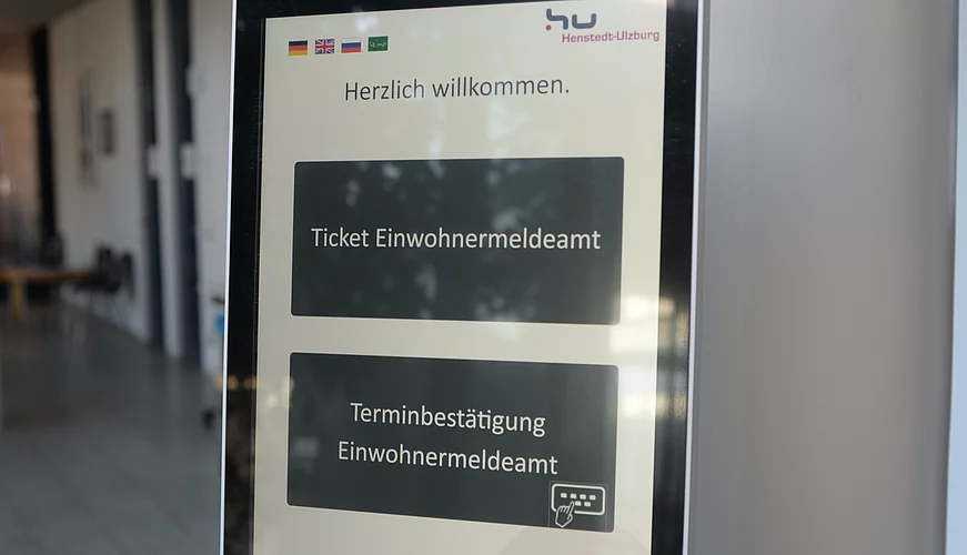 Das Terminal im Einwohnermeldeamt