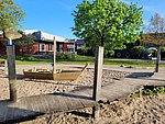 Außenansicht des Gebäudes der Kita Moorweg
