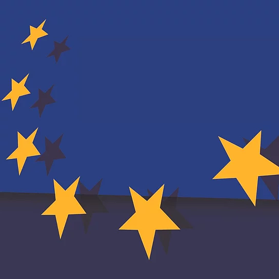Logo mit den Europasternen