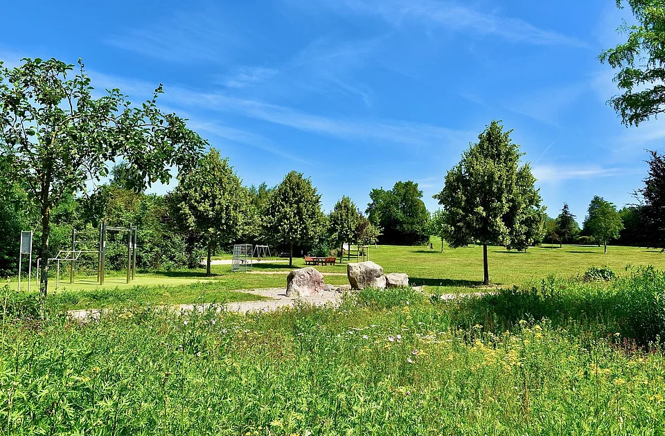 Der Bürgerpark lädt zum Verweilen ein