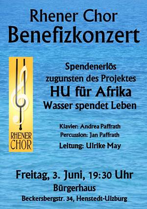 Benefizkonzert mit dem Rhener Chor